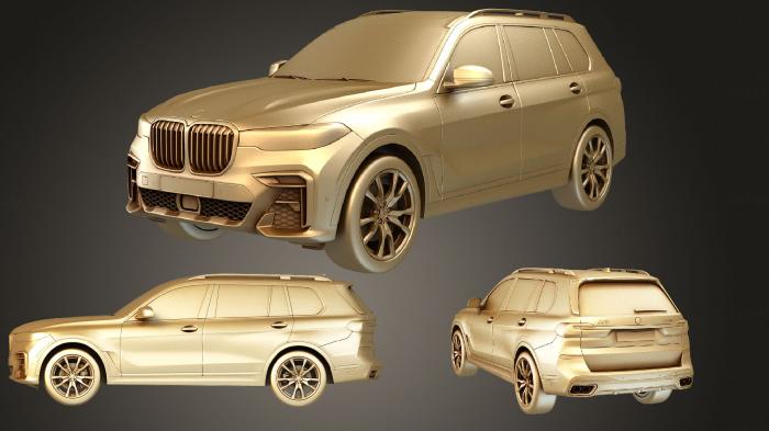 نموذج ثلاثي الأبعاد لآلة CNC السيارات والنقل سيارة BMW X7